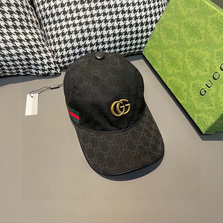 TheNew models arrived!With packaging cloth bag, Gucci (Gucci) new original single baseball cap, metal double G, the latest models of the counter, 11 open mold customized, genuine open mold hardware, original canvas mater