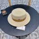 Gucci Gucci Straw Hat, Embroidered Monogrammed Sun Hat, l Head Circumference 57cm