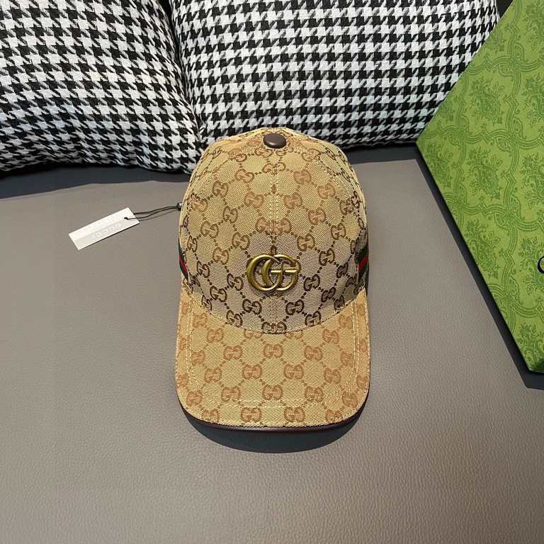 TheNew models arrived!With packaging cloth bag, Gucci (Gucci) new original single baseball cap, metal double G, the latest models of the counter, 11 open mold customized, genuine open mold hardware, original canvas mater