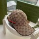 With box cloth bag, Gucci (Gucci) latest original single baseball cap, double G webbing. Counter 11 open mold customized, the highest version, the original canvas material   head cowhide, lightweight and breathable! In-k