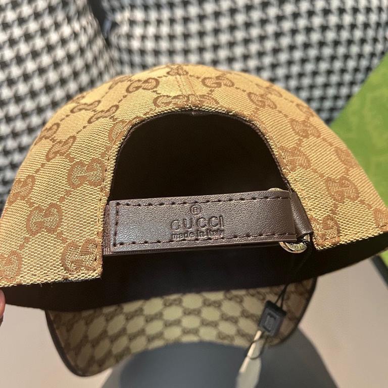 Gucci baseball cap.With box bag, Gucci (Gucci) new original single baseball cap, tiger head webbing, 11 open mold customized, heavy embroidery, details comparable to the counter, the original canvas material   head layer