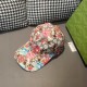 GucciWith box bag, Gucci (Gucci) new original single baseball cap, rose, 11 open mold customized, dark pattern small double G, details comparable to the counter, the original canvas material   head layer cowhide, the qua