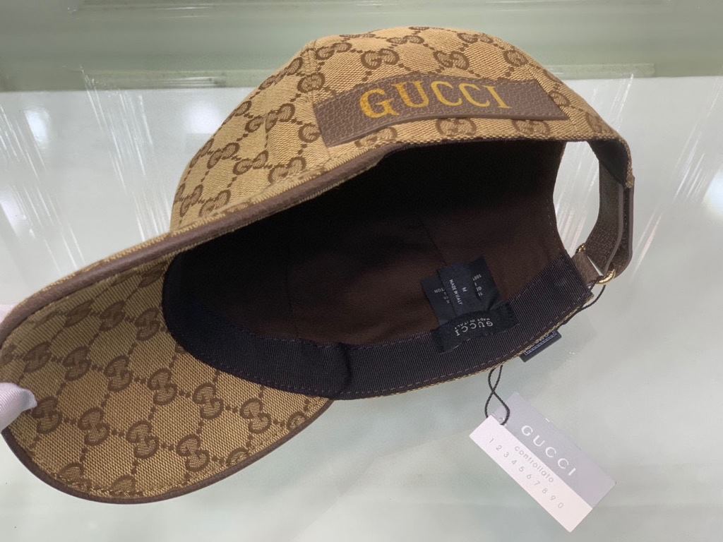 TheNew models arrived!With packaging cloth bag, Gucci (Gucci) new original single baseball cap, the latest models of the counter, 11 open mold ordering, genuine open mold, original canvas material   head layer cowhide, o