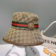 Original qualityGUCCI Gucci fisherman's hat   official website new Gucci fisherman's hat is on fire Craft is very exquisite High-grade atmosphere upscale! Low-key luxury, easy to carry!