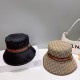 Original qualityGUCCI Gucci fisherman's hat   official website new Gucci fisherman's hat is on fire Craft is very exquisite High-grade atmosphere upscale! Low-key luxury, easy to carry!