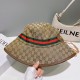 Original qualityGUCCI Gucci fisherman's hat   official website new Gucci fisherman's hat is on fire Craft is very exquisite High-grade atmosphere upscale! Low-key luxury, easy to carry!