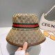 Original qualityGUCCI Gucci fisherman's hat   official website new Gucci fisherman's hat is on fire Craft is very exquisite High-grade atmosphere upscale! Low-key luxury, easy to carry!