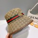 Original qualityGUCCI Gucci fisherman's hat   official website new Gucci fisherman's hat is on fire Craft is very exquisite High-grade atmosphere upscale! Low-key luxury, easy to carry!