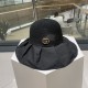 GUCCI Gucci new sun hat female summer UV large brim beach fisherman hat face shielding sunscreen UV color gel sun hat