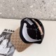 Gucci Gucci high-end mesh hat! The latest model! Fashionable and trendy, high-end workmanship! Every hat is made with care! Unusual quality and details are important. Leather studs, leather adjustable strap! Classic jacq