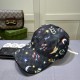 Gucci (Gucci) classic original single baseball cap     counter 11 open mold ordering, the highest version, the original canvas material   head layer cowhide, cotton lining, light and breathable! In-kind shooting, four se