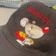 With box cloth bag, Gucci (Gucci) four seasons models baseball cap, Gucci mouse, 11 open mold customized, heavy embroidery, details comparable to the counter, the original canvas material   head layer cowhide, the qualit