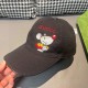 With box cloth bag, Gucci (Gucci) four seasons models baseball cap, Gucci mouse, 11 open mold customized, heavy embroidery, details comparable to the counter, the original canvas material   head layer cowhide, the qualit