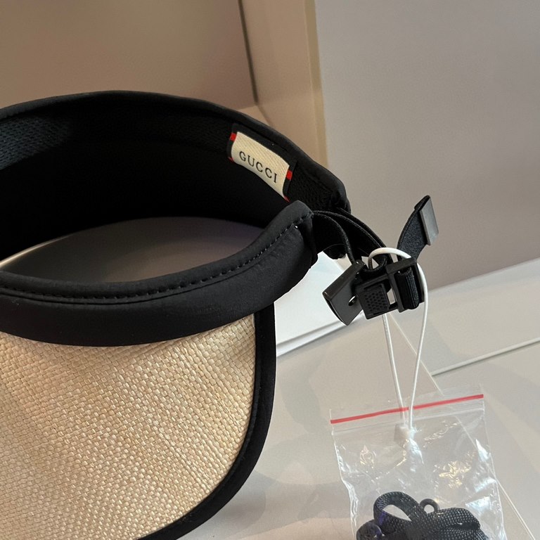 ￥Gucci Gucci Sun Shade Hairband, Straw Sun Hat