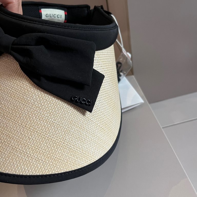 ￥Gucci Gucci Sun Shade Hairband, Straw Sun Hat