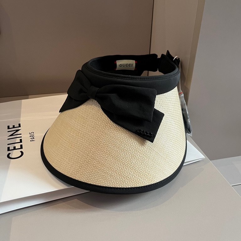 ￥Gucci Gucci Sun Shade Hairband, Straw Sun Hat