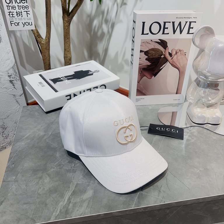 Gucci   Genuine Generation Purchase Gucci Gucci Classic Duck Tongue Baseball Hat Men and Women with the same Retro Casual Shade Cap 57cm