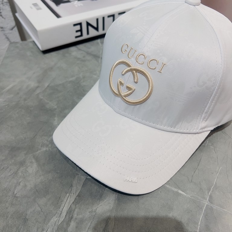 Gucci   Genuine Generation Purchase Gucci Gucci Classic Duck Tongue Baseball Hat Men and Women with the same Retro Casual Shade Cap 57cm