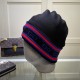 GUCCI Gucci original single hat official website new hair band decorated knitted cap, love] [love] wool cashmere double layer hat    warm and stylish, simple and generous, more fashionable high-end atmosphere!