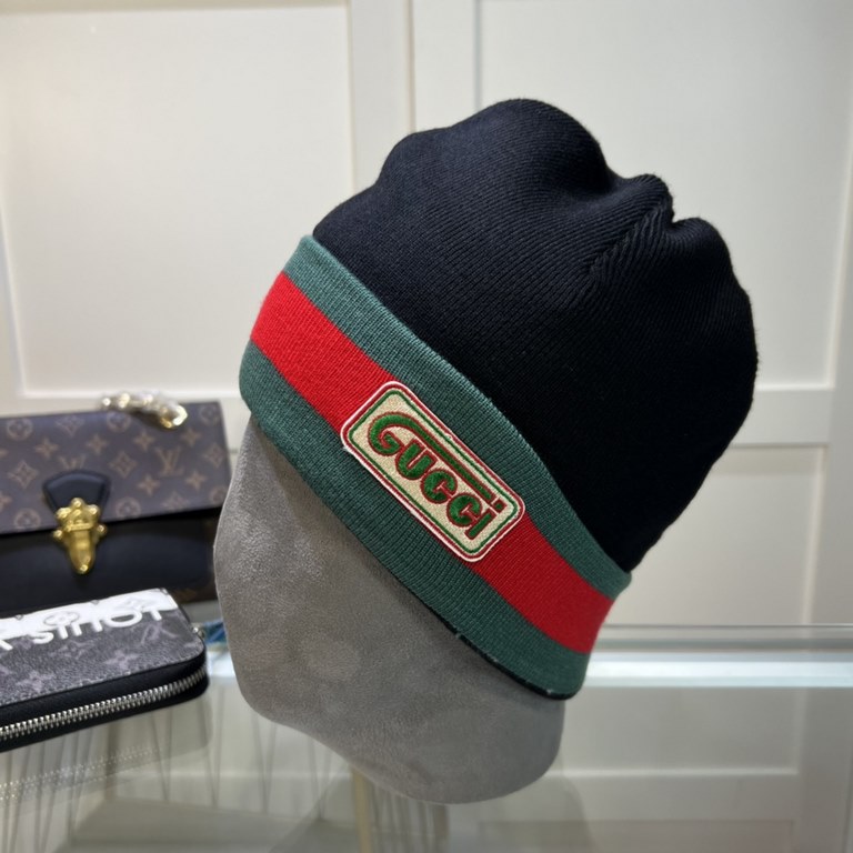 [Gucci GUCCI official website classic models, small red book explosion! 70 percent wool, 30 rabbit hair knit cap! Men and women with the same models, thickened more warm, fashionable and popular   texture first-class, th