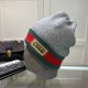 [Gucci GUCCI official website classic models, small red book explosion! 70 percent wool, 30 rabbit hair knit cap! Men and women with the same models, thickened more warm, fashionable and popular   texture first-class, th