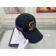 Gucci baseball cap.With box cloth bag, Gucci (Gucci) original single baseball cap, hot stamping double G, 11 open mold customized, the highest version, the original canvas material   head layer cowhide, cotton lining, li