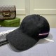 Gucci (Gucci) classic original single baseball cap, 11 open mold customized, original canvas material   head layer cowhide, British and awesome quality! Cotton lining, base head circumference 56, patch adjustable.