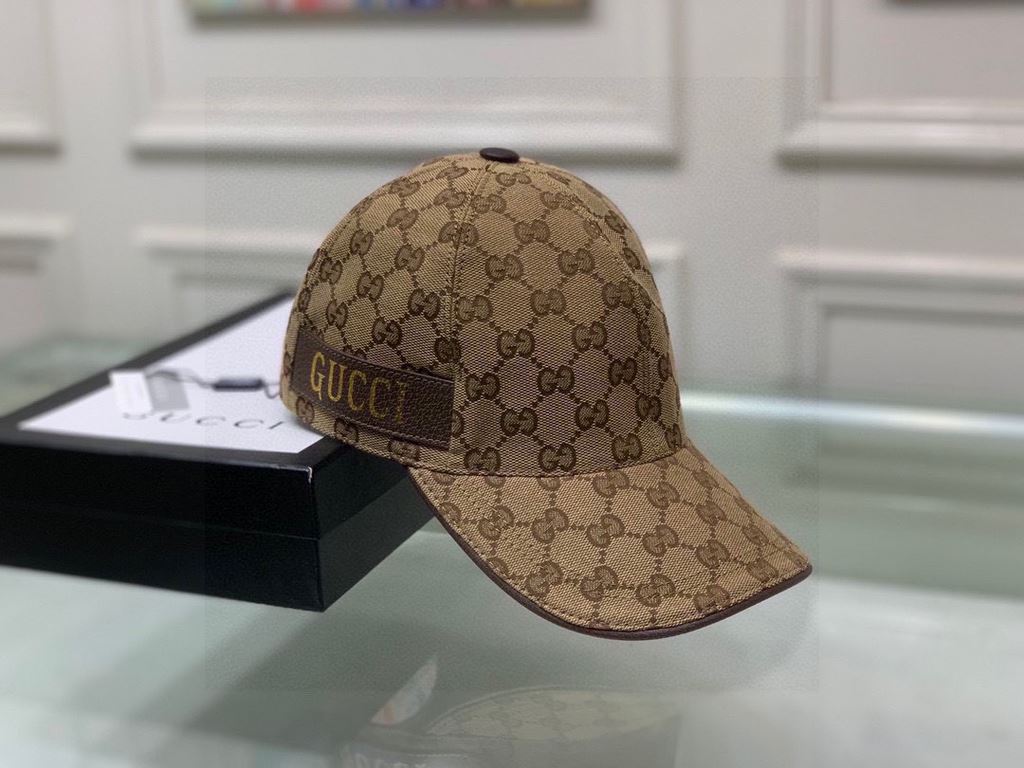 TheNew models arrived!With packaging cloth bag, Gucci (Gucci) new original single baseball cap, the latest models of the counter, 11 open mold ordering, genuine open mold, original canvas material   head layer cowhide, o