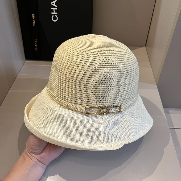 ￥Gucci Gucci New Straw Hat, Celebrity Style, Head Circumference 57cm