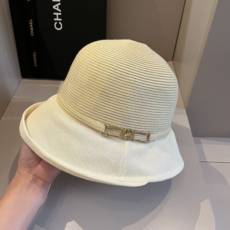 ￥Gucci Gucci New Straw Hat, Celebrity Style, Head Circumference 57cm