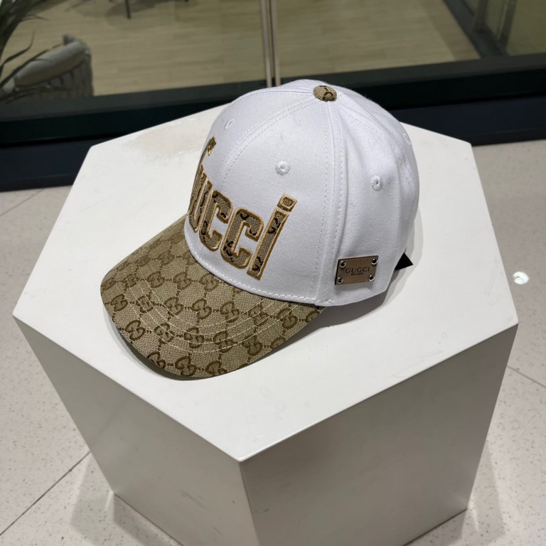 [GUCCI Gucci] 2022 counter new simple baseball cap, very trendy! Casual sports models, classic production, super good with clothes!