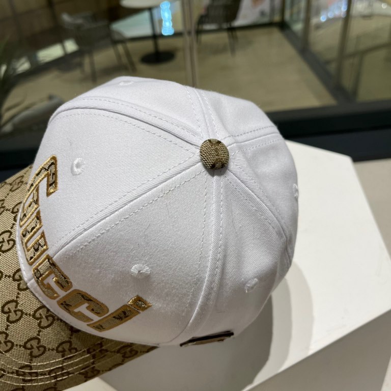 [GUCCI Gucci] 2022 counter new simple baseball cap, very trendy! Casual sports models, classic production, super good with clothes!