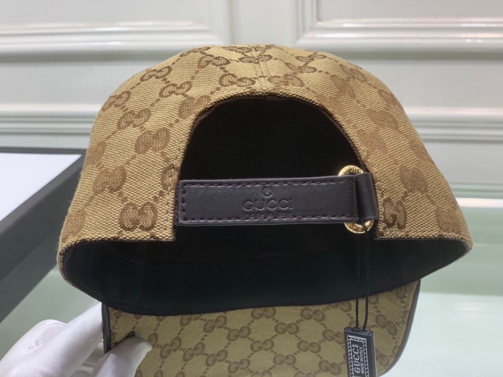 With box bag, Gucci (Gucci) new original single baseball cap, tiger head webbing, 11 open mold customized, heavy embroidery, details comparable to the counter, the original canvas material   head cowhide, the quality is 