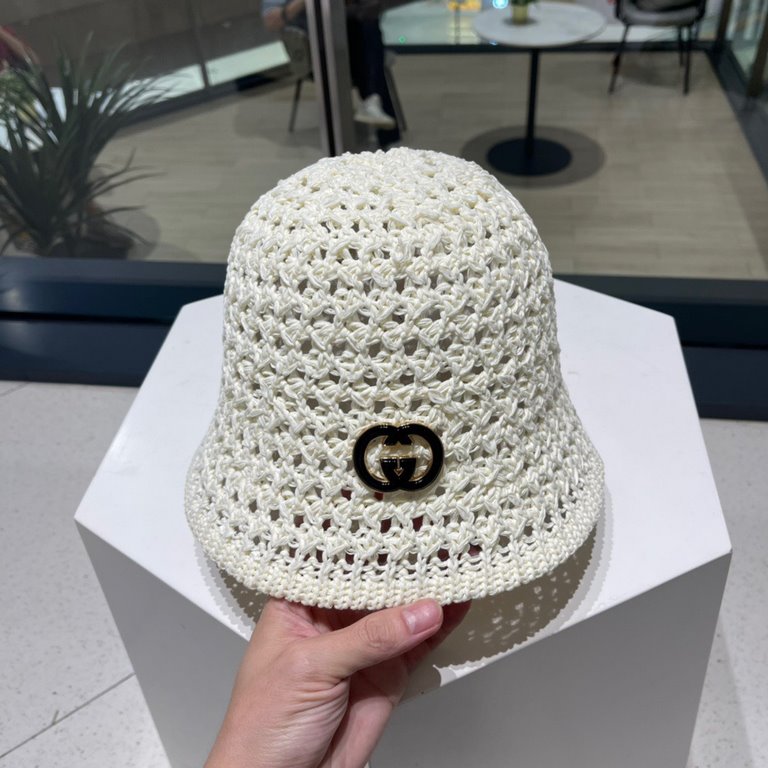 GUCCi GUCCi fisherman hat female summer hundred with sun hat sub 2023 new face shield sun hat UV spring and fall sun hat