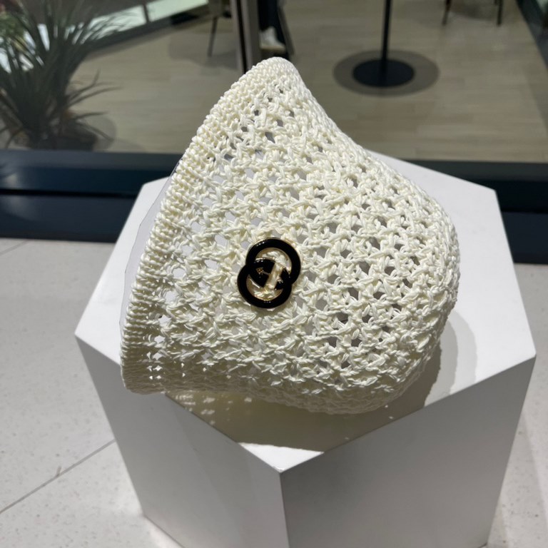 GUCCi GUCCi fisherman hat female summer hundred with sun hat sub 2023 new face shield sun hat UV spring and fall sun hat