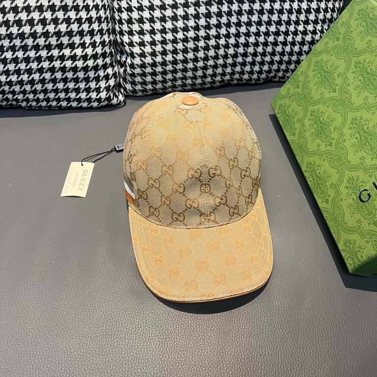 The new colors of the classic!Wannabe classic model new color shipment!With box bag, Gucci (Gucci) classic original single baseball cap     counter 11 open mold customized, the highest version, the original canvas materi