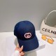 [GUCCI Gucci embroidered baseball cap  , counter new simple and very trendy! Casual sports models, classic production, super good with clothes!