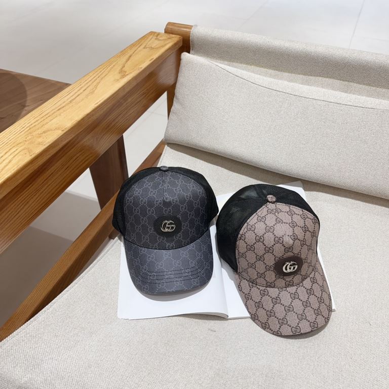 Gucci Gucci high-end mesh hat! The latest model! Fashionable and trendy, high-end workmanship! Every hat is made with care! Unusual quality and details are important. Leather studs, leather adjustable strap! Classic jacq