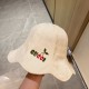 with dust bag [GUCCI Gucci] 2023 spring and summer wave brim waterproof slip material fisherman's hat, the big brand model is super good with, hurry to get!