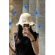 with dust bag [GUCCI Gucci] 2023 spring and summer wave brim waterproof slip material fisherman's hat, the big brand model is super good with, hurry to get!