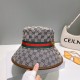 Original qualityGUCCI Gucci fisherman's hat   official website new Gucci fisherman's hat is on fire Craft is very exquisite High-grade atmosphere upscale! Low-key luxury, easy to carry!