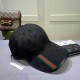 Gucci (Gucci) classic original single baseball cap     counter 11 open mold ordering, the highest version, the original canvas material   head layer cowhide, cotton lining, light and breathable! In-kind shooting, four se