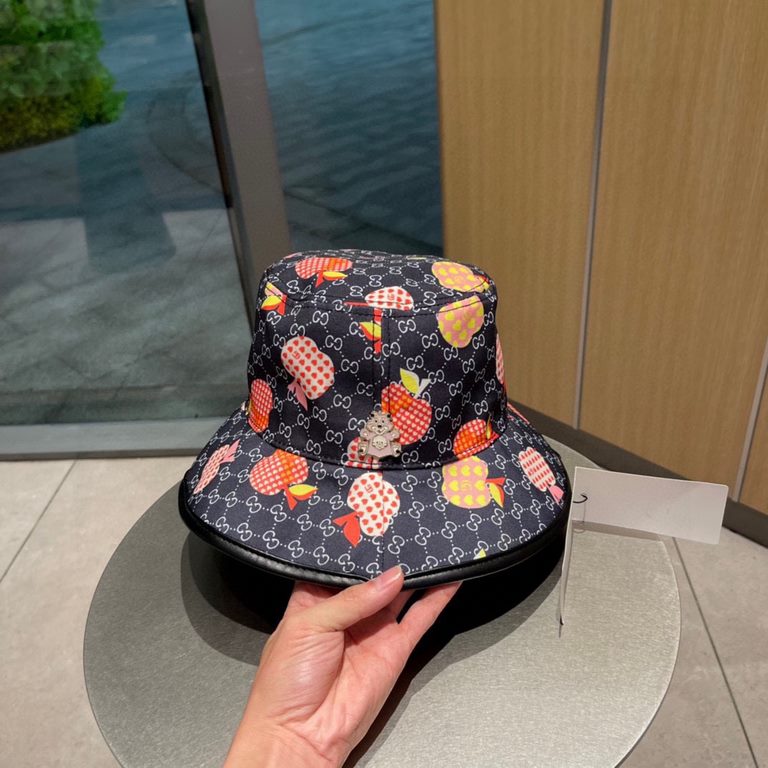 Gucci (Gucci) 2023 new original single fisherman hat Best match Add LOGO printing, physical shooting, men and women applicable.