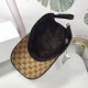 With box cloth bag, Gucci (Gucci) classic original single baseball cap   counter 11 open mold customized, the highest version, the original canvas material   head layer cowhide, cotton lining, lightweight and breathable!