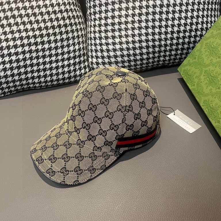 TheA million years of classic style! Apricot color, black with s sizeWith box bag, Gucci (Gucci) classic original single baseball cap     counter 11 open mold customized, the highest version, the original canvas material