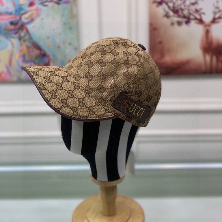 New models arrived!With packaging cloth bag, Gucci (Gucci) new original single baseball cap, hot gold webbing, counter the latest models, 11 open mold customized, genuine open mold, original canvas material   head layer 