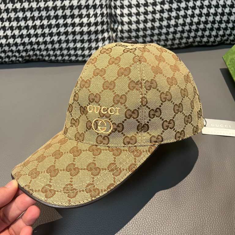 TheWannabe classic model shipment!With box cloth bag, Gucci (Gucci) classic original single baseball cap     gold small embroidery, counter 11 open mold customized, the highest version, the original canvas material   hea