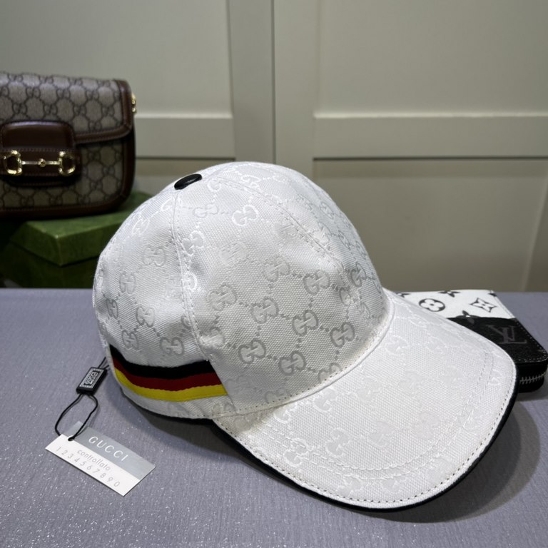 Wannabe classic model shipment!Gucci (Gucci) classic original single baseball cap     counter 11 open mold ordering, the highest version, the original canvas material   head layer cowhide, cotton lining, light and breath