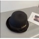 Gucci Gucci Straw Hat, Horseshoe Button Rolled Bowler Hat Foldable, Head Circumference 57cm