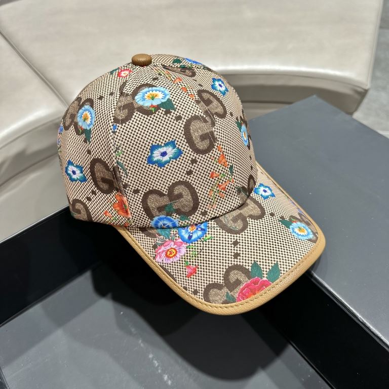 [GUCCI Gucci baseball cap  , counter new simple and very trendy! Casual sports models, classic production, super good with clothes!